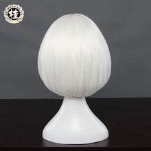 Load image into Gallery viewer, UWOWO Nierr: Automataa 2B Wig Cosplay Wig Yorhaa 2B Cosplay Wig 30cm Milky White Short Hair
