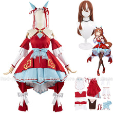 Load image into Gallery viewer, Anime Game Umamusume: Pretty Derby Still in Love Cosplay Costume Wig Red Princess Dress Lolita Woman Sexy Lovely Christmas Suit
