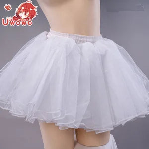 UWOWO Petticoat Crinolines Genshin Series Petticoat Universal Black White Maid Best Match Petticoat