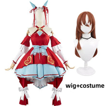 Load image into Gallery viewer, Anime Game Umamusume: Pretty Derby Still in Love Cosplay Costume Wig Red Princess Dress Lolita Woman Sexy Lovely Christmas Suit
