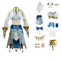 Load image into Gallery viewer, Genshin Nilou Niirou Cosplay Costume Full Set Wig Women Dancer Dress Carnival party Uniform Anime Halloween Costumes Outfits
