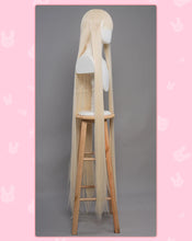 Load image into Gallery viewer, UWOWO Chii Cosplay Wig Anime/Mangaa Lolita Pink Bow Clamp Chii Wig Light Yellow Long Hair Halloween Wigs
