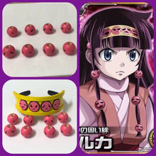 Load image into Gallery viewer, Anime Alluka Zoldyck Cosplay Costume  Aruka Zorudikku Pink Green Japanese kimono Wigs Headwear Halloween Party Dressing
