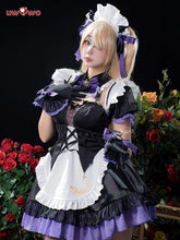 Load image into Gallery viewer, In Stock UWOWO Fischl Cosplay Maid Costume Game Genshin Impact Fanart Cosplay Maid Ver. Costume Fischl Witch Suit Halloween
