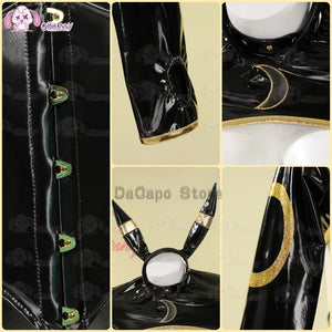 Anime Umbreon Bunny Cosplay Costume Women Kawaii Sexy Leather Bodysuit Socks Hairband Suit Little bee Jumpsuit Halloween Clothes