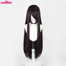 Load image into Gallery viewer, High Quality Anime 100Cm Long Staight Cosplay Wig Black White Red Pink Brown Gold Blue Blonde Purple Heat Resistant Hair Wigs
