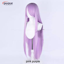 Load image into Gallery viewer, 73 Colors 100cm Long Straight Cosplay Wig Anime Compatible Universal Omopinenet Heat Resistant Synthetic Hair Wigs + Wig Cap
