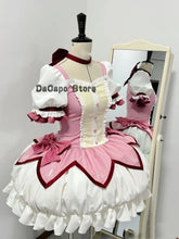 Load image into Gallery viewer, Madoka Kaname Cosplay Costume Wig Puella Magi Madoka Magica Pink Lolilta Cute Dress Madoka Choker Shoes Anime Cosplay Outfits
