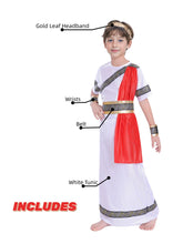 Load image into Gallery viewer, Medieval Cosplay Costume for Kids, Ancient Roman Boy, Greek Emperor Caesar, Historical Outfit for Book Week Day, Halloween Party
