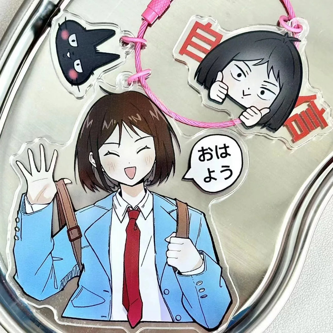 Anime Skip And Loafer Mitsumi Iwakura Sousuke Shima Keychain Cosplay Keyring Acrylic Key Chain Figure Pendant Bag Accessories