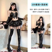 Load image into Gallery viewer, Anime Devil&#39;s City Queen Misa Unifrom Costume Cosplay Women Cool Girl Punk Cyber Leather Outfits Costumes Cosplay
