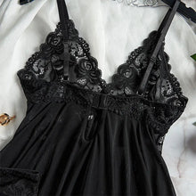 Load image into Gallery viewer, A Set Of Woman Underwear Nightgown Thong Sets Plus Size Suspender Lace Lingerie Sexy Accessories Erotic Bra Nightdress lencería
