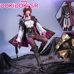 IN STOCK Kafka Cosplay Costume Game Honkai: Star Rail Cosplay DokiDoki-SR Honkai Kafka Women Halloween Costume Kafka Wig Shoes