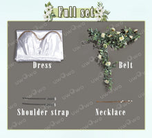 Load image into Gallery viewer, UWOWO Aerithh Cosplay Collab Series: 7 Rebirthh FF-7 Aerithh White Gown Cosplay Costume Woman Dress
