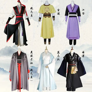 Grandmaster Of Demonic Cultivation Wei Wuxian Yi Ling Jiang Cheng Jiang Yan Li Lan Wangji Cospaly Costume Han Fu Halloween