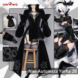 PRE-SALE UWOWO Nier: Automata 2B Reincarnation Alternate Battler Outfit Cosplay Costume Dress Halloween Costumes