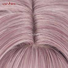 Load image into Gallery viewer, IN STOCK UWOWO Game Honkai: Star Rail Cosplay Herta Cosplay Wig 50CM Long Gray-Pink Long Hair Heat Resistant
