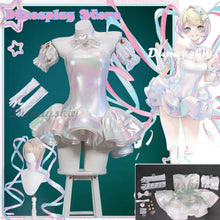 Load image into Gallery viewer, KAngel Cosplay Costume NEEDY GIRL OVERDOSE Fantasy Anniversary Colorful Dress Overload Lolita Outfit Laser Skirts Ribbon Wig
