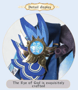 Genshin Impact Eula Cosplay  Costume Uniform Anime Chinese Style Halloween Costumes For Women Game