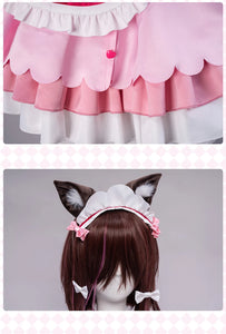 IN STOCK UWOWO Chocola Cosplay Maid Dress Vol.4 Costume Chocolaa/Vanillaa Cute Pink Dress Women Outfits Halloween Costumes
