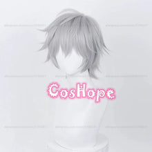 Load image into Gallery viewer, Kaworu Nagisa Cosplay Wig 32cm Silver Gray Wig Cosplay Anime Cosplay Wigs Heat Resistant Synthetic Wigs for Halloween Costume
