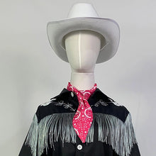 Load image into Gallery viewer, KEN Cosplay Costume with Hat Cowboy With Scarf Western Long Sleeve Fringe Shirt Halloween Cosplay For Mens B
