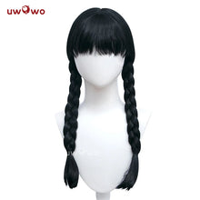 Load image into Gallery viewer, IN STOCK UWOWO Wednesday Halloween Wig Addams Cosplay Wig Women Long Braided Hair
