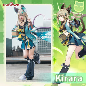 Only L XL XXL XXXL UWOWO Kirara Cosplay Game Genshin Impact Cosplay Costume with Cat Tail Ears Foots Inazuma Dress Girl Outfit