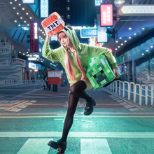 Load image into Gallery viewer, Game Cosplay Costume Green Coat Cute Clothes Women Outfits Daily Suits Holiday Clothing Halloween Coats Carnival Party Dress Up

