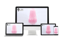 Load image into Gallery viewer, Vampire Miku Cosplay Costumes  Wig Cute Vampire Costume HSIU 45CM Blue-green double ponytail short hair Pink kawaii dress
