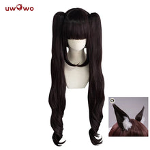 Load image into Gallery viewer, UWOWO Chocola Cosplay Wig 80cm Long Twin-tail Chocola/Chocolate Hair Matte Synthetic Heat Resistant Fiber
