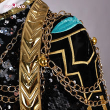 Load image into Gallery viewer, UWOWO Rumi Cosplay Collab Series: Kpop Huntrix Rumi GOLDEN Performance Black Suit Cosplay Costume XS-3XL Halloween Costume
