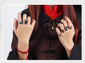 Hutao Cosplay Costume Shoes Uniform Chinese Style Halloween Costumes for Women Game Hu Tao Genshin Impact