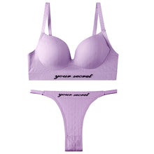 Load image into Gallery viewer, Sexy Seamless Tops Set High Waist Panties Women Wireless Underwear Suit Soft Padded Bras Set Backless Bralette Lingerie
