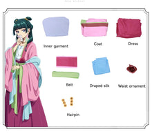 Load image into Gallery viewer, Anime Kusuriya No Hitorigoto Maomao Cosplay Costume Suit Uniform Halloween Party Anime Role Play Outfit for Women
