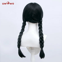 Load image into Gallery viewer, IN STOCK UWOWO Wednesday Halloween Wig Addams Cosplay Wig Women Long Braided Hair
