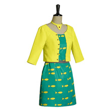 Load image into Gallery viewer, Princess Carolyn Cosplay Costume  Yellow Coat Green Dress  Full Suit for Women Halloween Carnival Fancy Outfit
