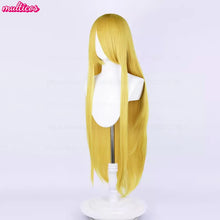 Load image into Gallery viewer, High Quality Anime 100Cm Long Staight Cosplay Wig Black White Red Pink Brown Gold Blue Blonde Purple Heat Resistant Hair Wigs

