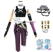 Load image into Gallery viewer, in stock Asian size LOL Jinx Cosplay Costume Anime LOL Arcane Jinx Cosplay outfit  Halloween Suit Costume jinx  wigs shoes

