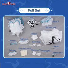 Load image into Gallery viewer, IN STOCK UWOWO Focalors Cosplay Genshin Impact Furina Focalors Mermaid Insipired Fairy Dress Cosplay Costume Carnival Halloween
