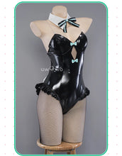 Load image into Gallery viewer, IN STOCK UWOWO Mikku Bunny Cosplay with Headband Black Mikku Cosplay Costume Bodysuit Canival Halloween Outfits
