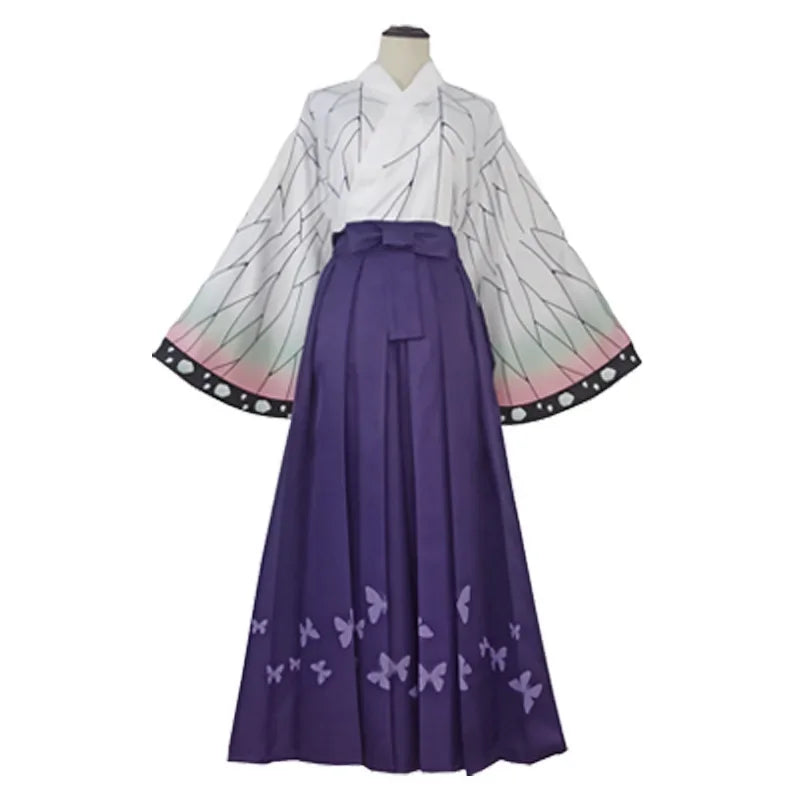 2025  Kamado Tanjirou Nezuko Kochou Shinobu Tomioka Giyuu Kanroji Mitsuri Tsuyuri Kanao Cosplay Kostuum Kimono Jurk Anime Pak