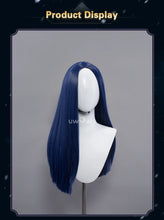 Load image into Gallery viewer, UWOWO League of Legends/LOL: Caitlyn Sheriff of Piltover Cosplay Wig High Quality Dark Blue Hair
