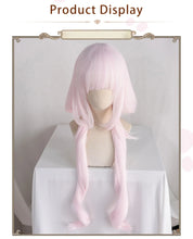 Load image into Gallery viewer, UWOWO Vanilla Cosplay Wig 80cm Long Twin-tail Light Pink Chocolaa/Vanillaa Long Wig Heat Resistant Halloween
