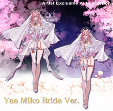 Load image into Gallery viewer, LAST BATCH UWOWO Genshin Impact Yae Miko Cosplay Shoes Uwowo X Ailish: Fanart Yae Miko Bride Ver. Cosplay High-heels Women
