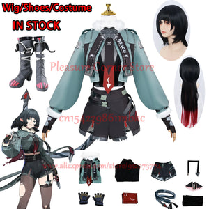 In Stock Jane Doe Cosplay Costume ZZZ Zenless Zone Zero Jane Doe Full Set Suits Wig Shoes Props Halloween Xmas Role Playing Cos
