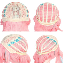 Load image into Gallery viewer, Varesa Cosplay Synthetic Hair 100 Cm Long Pre-Woven Pinkish-Green Double Braids Halloween Costume Party Anime Game Wig
