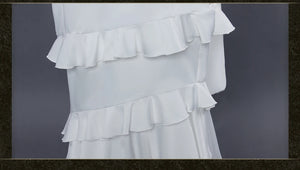 IN STOCK UWOWO Anime Albedo Cosplay Costume Halloween Christmas Costume Cos Women White Dress Albedoo Cosplay