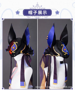 Genshin Impact Cyno Cosplay Hat Game Genshin Cyno Cap Props Accessories Halloween Party Props