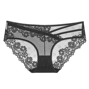 Women Lace Sexy Floral Panties Girls Low-Rise Underwear Ladies Comfortable Transparent Underpants Female Lingerie 2022